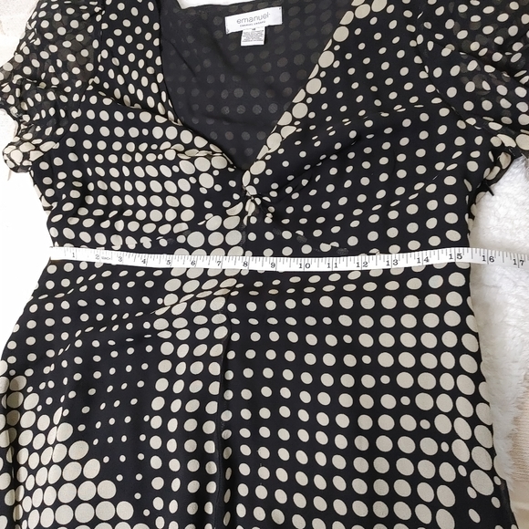 Emanuel Ungaro silk polka dot dress 10 - Picture 11 of 13